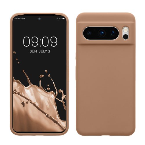 Kwmobile tok Google Pixel 8 Pro telefonhoz, krémszínű, szilikon, KWM0000208G031C