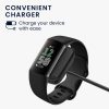 Kwmobile USB tápkábel Fitbit Charge 6-hoz, fekete, műanyag, KWM0000255N001C