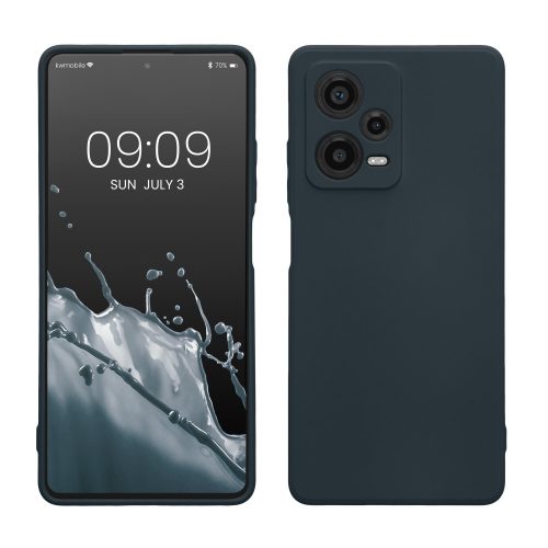 Kwmobile tok Xiaomi Redmi Note 12 Pro Plus 5G telefonhoz, sötétzöld, szilikon, KWM000018DL006C