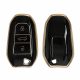 Kwmobile autókulcs fedél Opel 3 gombokhoz - Keyless Go, fekete/arany, szilikon, KWM0000256D001C