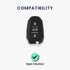 Kwmobile autókulcs fedél Opel 3 gombokhoz - Keyless Go, fekete/arany, szilikon, KWM0000256D001C