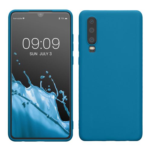 Kwmobile tok Huawei P30-hoz, kék, szilikon, KWM000009MF018C