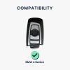 Kwmobile autókulcs fedél BMW 4 gombokhoz - Smart Key, fekete, szilikon, KWM0000256F001C