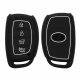 Kwmobile autókulcs fedél Hyundai 4 gomboshoz, fekete, szilikon, KWM0000256G001C