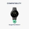 4 db Kwmobile 20 mm-es szíjkapcsos adapter készlet Google Pixel Watchhoz, fekete/arany, acél, KWM0000256W002C