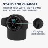 Kwmobile dokkolóállvány Samsung Galaxy Watch 4/Galaxy Watch 4 Classic/Galaxy Watch 3 készülékhez, fekete, szilikon, KWM0000257B001C