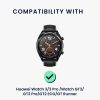 Kwmobile dokkolóállvány Huawei Watch 3/Watch 3 Pro/Watch GT3 készülékekhez, fekete, szilikon, KWM0000257D001C