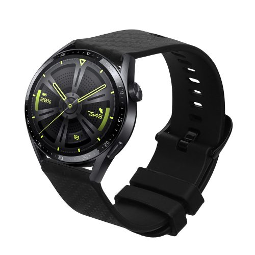 Kwmobile szíj Huawei Watch GT 3 Pro (46mm)/GT3 46mm, fekete, szilikon, KWM0000257J001C