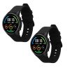 2 db Kwmobile szíj készlet Xiaomi Mi Watch Color Sport/S1 Active-hoz, fekete, szilikon, KWM000016JX005C