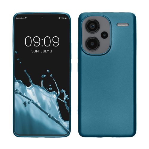 Kwmobile tok Xiaomi Redmi Note 13 Pro Plus 5G telefonhoz, kék, szilikon, KWM000020KJ001C