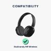 2 db Kwmobile fülpárna Skullcandy Riff Wirelesshez, sötétkék/narancssárga, öko bőr, KWM0000257V002C