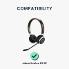 db Kwmobile fülpárna készlet Jabra Evolve 65 SE, fekete, Eco-bőr, KWM0000257W001C