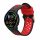 Kwmobile szíj Xiaomi Mi Watch Color Sport/S1 Active-hoz, fekete/piros, szilikon, KWM0000258B001C