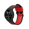 Kwmobile szíj Xiaomi Mi Watch Color Sport/S1 Active-hoz, fekete/piros, szilikon, KWM0000258B001C