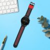 Kwmobile szíj Xiaomi Mi Watch Color Sport/S1 Active-hoz, fekete/piros, szilikon, KWM0000258B001C