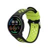 Kwmobile szíj Xiaomi Mi Watch/Mi Watch Color Sporthoz, fekete/zöld, szilikon, KWM0000258C002C