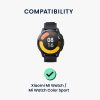 2 db Kwmobile védőfólia készlet Xiaomi Mi Watch/Mi Watch Color Sporthoz, átlátszó/fekete, polimer, KWM0000258D001C