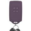 Kwmobile autókulcs fedél Renault 4 gombokhoz - Smart Key, Sötétlila, Szilikon, KWM000009SO045C