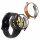 2 db Kwmobile tok készlet Samsung Galaxy Watch 6 telefonhoz, fekete/arany, szilikon, KWM000024TG004C