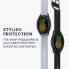 Kwmobile számlapkeret Samsung Galaxy Watch 5 telefonhoz, fekete/ezüst, alumínium, KWM0000258Z001C