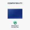 Kwmobile védőburkolat Samsung Portable SSD T7, szürke, szilikon, KWM000017ZW005C