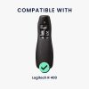 Kwmobile távirányító tok Logitech R 400-hoz, fekete, szilikon, KWM0000259M001C