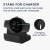 Kwmobile dokkolóállvány Google Pixel Watch 2, fekete, szilikon, KWM0000259O001C