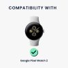 Kwmobile dokkolóállvány Google Pixel Watch 2, fekete, szilikon, KWM0000259O001C