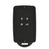 Kwmobile autókulcs fedél Renault 4 gombokhoz - Smart Key, fekete/piros, szilikon, KWM0000259X001C