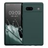 Kwmobile tok Google Pixel 7a telefonhoz, sötétzöld, szilikon, KWM000019YF017C