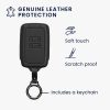 Kwmobile autókulcs fedél Renault 4 gombokhoz - Smart Key, fekete, természetes bőr, KWM0000259Y001C