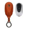 Kwmobile autókulcs fedél Mercedes Benz 3 gomboshoz - Smart Key, barna, természetes bőr, KWM000025AB001C