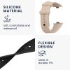 2 db Kwmobile szíj készlet Xiaomi Redmi Watch 4, fekete/bézs, szilikon, KWM000025BA002C