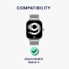 2 db Kwmobile védőfólia készlet Xiaomi Redmi Watch 4, átlátszó/fekete, polimer, KWM000025BC001C