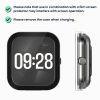 2 db Kwmobile tok készlet biztonsági üveggel Xiaomi Redmi Watch 4, átlátszó, műanyag, KWM000025BG001C