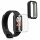 2 db Kwmobile tok készlet Xiaomi Smart Band 8 Active/Redmi Band 2 telefonhoz, átlátszó/fekete, szilikon, KWM000025BJ001C