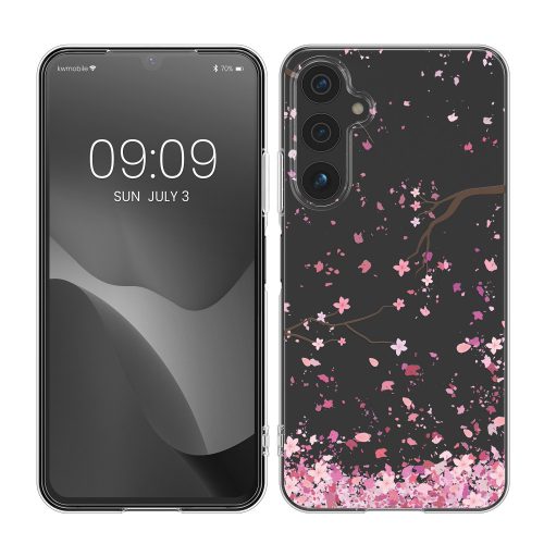 Kwmobile tok Samsung Galaxy A05s telefonhoz, rózsaszín/átlátszó, szilikon, KWM000021PP002C