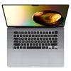 Kwmobile billentyűzet burkolat Apple MacBook Air M2 (2022), fekete, szilikon, KWM000025BR001C