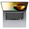 Kwmobile billentyűzet burkolat Apple MacBook Pro M2 16" (2023)/MacBook Pro M3 16" (2023), fekete, szilikon, KWM000025BU001C