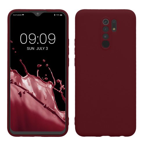 Kwmobile tok Xiaomi Redmi 9 telefonhoz, fekete, szilikon, KWM000011MN021C