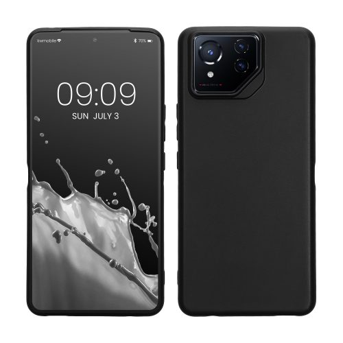 Kwmobile tok Asus ROG Phone 8 Pro telefonhoz, fekete, szilikon, KWM000022QK001C