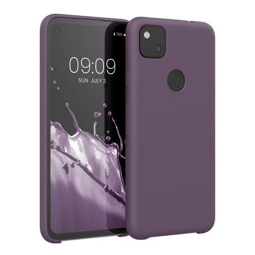 Kwmobile tok Google Pixel 4a telefonhoz, sötétlila, szilikon, KWM000011HX067C