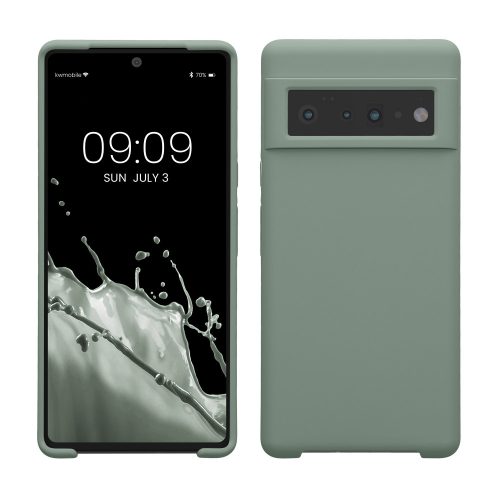 Kwmobile tok Google Pixel 6 Pro telefonhoz, zöld, szilikon, KWM000013OI048C