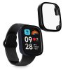 2 db Kwmobile tok biztonsági üveggel Xiaomi Redmi Watch 3 Active / Redmi Watch 3 Lite készülékhez, fekete/sötétkék, műanyag, KWM000024ZD003C