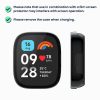 2 db Kwmobile tok biztonsági üveggel Xiaomi Redmi Watch 3 Active / Redmi Watch 3 Lite készülékhez, fekete/sötétkék, műanyag, KWM000024ZD003C