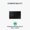 Kwmobile védőburkolat Samsung Portable SSD T7/SSD T7 Touch, fekete, EVA, KWM000025DV001C