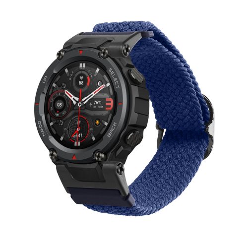 Kwmobile szíj Amazfit T-Rex/T-Rex Pro-hoz, kék, nylon, KWM000018RA005C