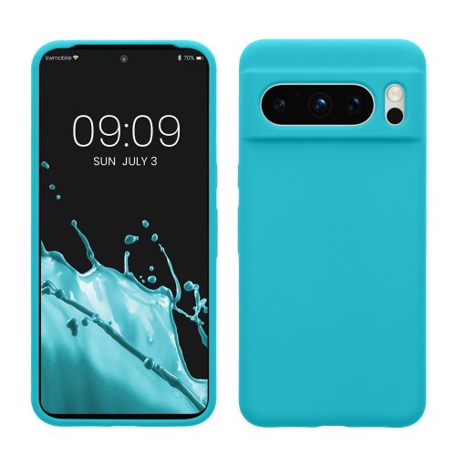 Kwmobile tok Google Pixel 8 Pro telefonhoz, világoskék, szilikon, KWM0000208G047C