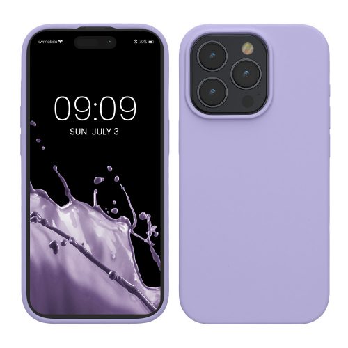 Kwmobile tok Apple iPhone 15 Pro készülékhez, lila, szilikon, KWM000020CC026C