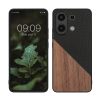 Kwmobile tok Xiaomi Redmi Note 13-hoz, barna/fekete, fa, KWM000020NJ001C